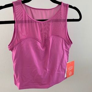 NEW Kortni Jeane Netted Sweetheart Top
